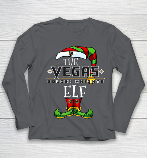 Vegas Golden Knights Christmas ELF Funny NHL Youth Long Sleeve 6