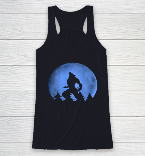 Werewolf Blue Moon wolf full moon on Halloween costume 2020 Racerback Tank 7