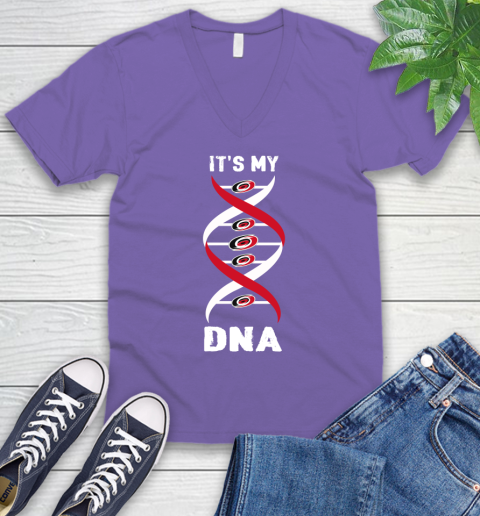 Carolina Hurricanes NHL Hockey It's My DNA Sports V-Neck T-Shirt 9