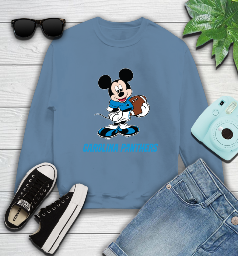 NFL Football Carolina Panthers Cheerful Mickey Mouse Shirt Sweatshirt 8