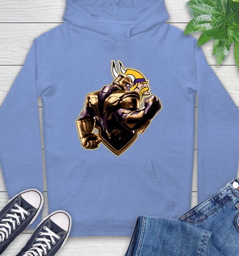 NFL Thanos Avengers Endgame Football Sports Minnesota Vikings Hoodie 11