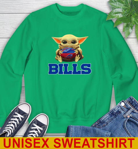 NFL Football Buffalo Bills Baby Yoda Star Wars Shirt Sweatshirt 6