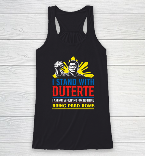 Support Duterte – Stand with Duterte Against ICC Charges Racerback Tank
