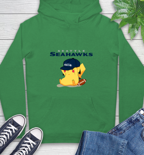 NFL Pikachu Football Seattle Seahawks Hoodie 8
