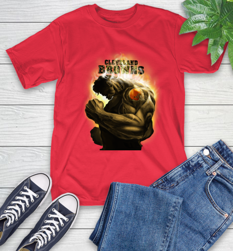 Cleveland Browns NFL Football Hulk Marvel Avengers Sports T-Shirt 11