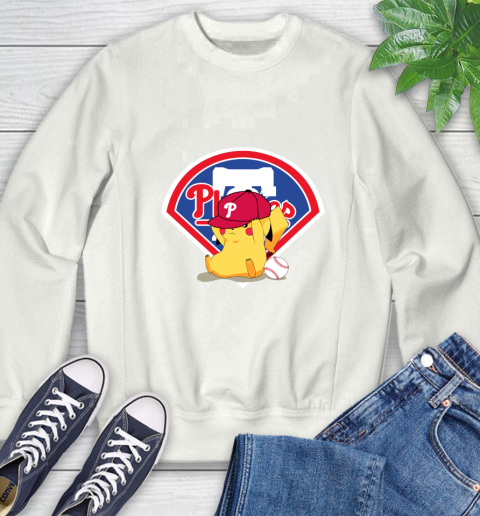 MLB Pikachu Baseball Sports Philadelphia Phillies Sweatshirt