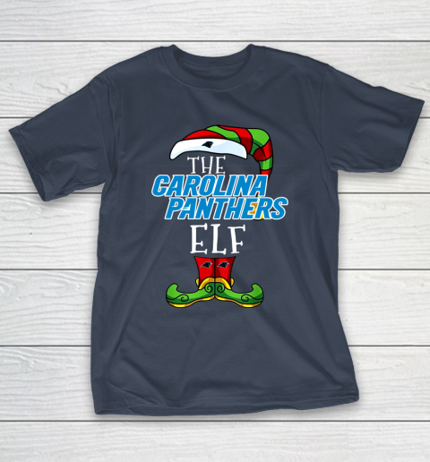 Carolina Panthers Christmas ELF Funny NFL T-Shirt 3