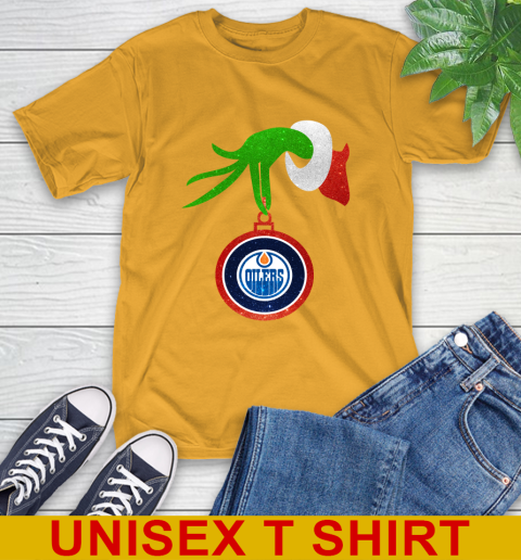 Edmonton Oilers Grinch Merry Christmas NHL Hockey T-Shirt 4 Edmonton Oilers Grinch Merry Christmas NHL Hockey T-Shirt - Image 4