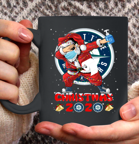 Seattle Mariners Funny Santa Claus Dabbing Christmas 2020 MLB Ceramic Mug 11oz
