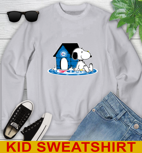 NBA Basketball Philadelphia 76ers Snoopy The Peanuts Movie Shirt Youth Sweatshirt 4