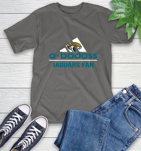 Jacksonville Jaguars NFL Football A Badass Adidas Adoring Fan Sports T-Shirt 10