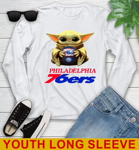 NBA Basketball Philadelphia 76ers Star Wars Baby Yoda Shirt 122