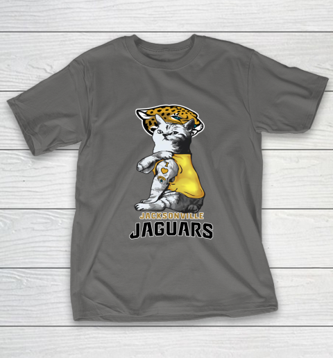 NFL Football My Cat Loves Jacksonville Jaguars T-Shirt 8