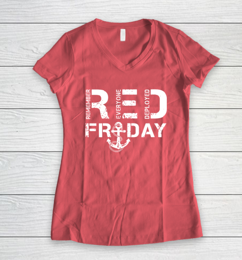 Womens red top friday shirts
