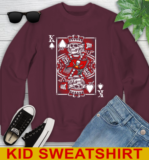 Tampa Bay Buccaneers NFL Football The King Of Spades Death Cards Shirt Youth Sweatshirt 4
