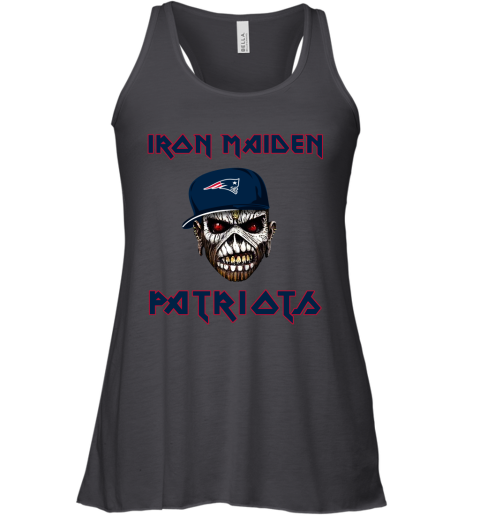 NFL New England Patriots Iron Maiden Rock Band Music Football Sports CLtrqTPN5PJ flowy tank 32 95 151514 front black