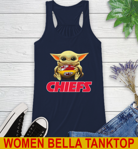 NFL Football Kansas City Chiefs Baby Yoda Star Wars Shirt Racerback Tank 11