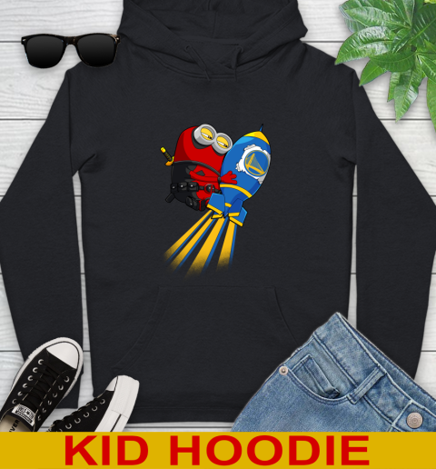NBA Basketball Golden State Warriors Deadpool Minion Marvel Shirt Youth Hoodie