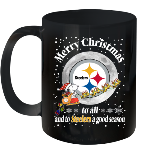 Pittsburgh Steelers Merry Christmas To All And To Steelers A Good Season NFL Football Sports Ceramic Mug 11oz