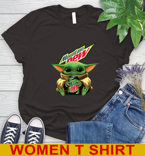 Star Wars Baby Yoda Hugs Mountain Dew Soft Drink Shirt 96
