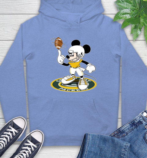 NFL Football Green Bay Packers Cheerful Mickey Disney Shirt Hoodie 12