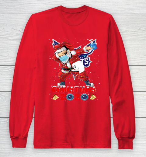 Charlotte Hornets Funny Santa Claus Dabbing Christmas 2020 NBA Long Sleeve T-Shirt 7