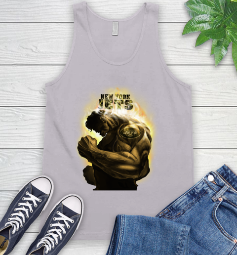 New York Jets NFL Football Hulk Marvel Avengers Sports Tank Top 3