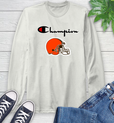 NFL Football Cleveland Browns Champion Shirt Long Sleeve T-Shirt 11