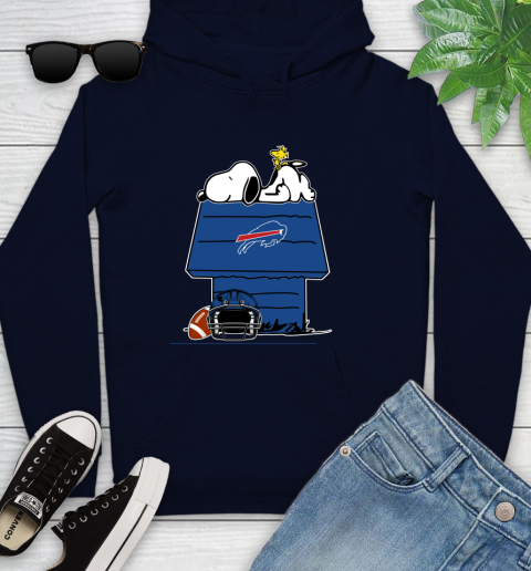 Buffalo Bills NFL Football Snoopy Woodstock The Peanuts Movie Youth Hoodie 4