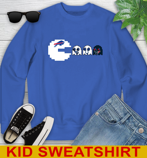 Buffalo Bills NFL Football Pac Man Champion Youth Sweatshirt 7