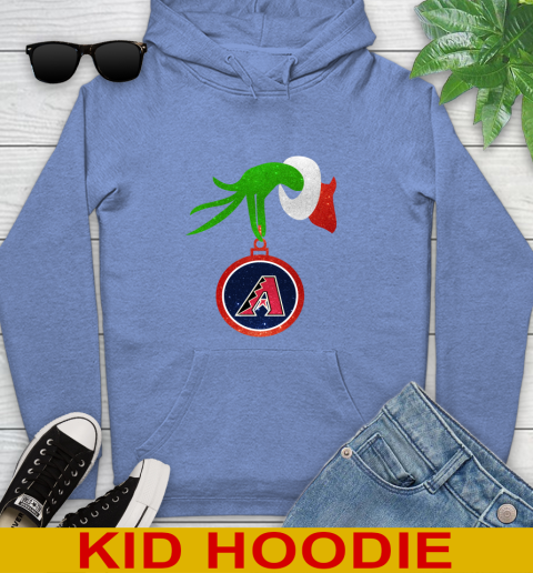 Arizona Diamondbacks Grinch Merry Christmas MLB Baseball Youth Hoodie 12