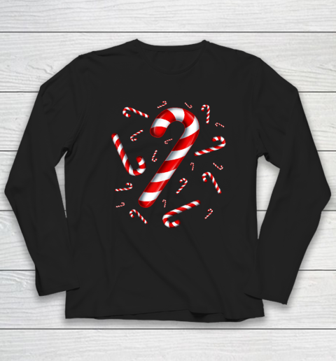 Candy Cane Merry and Bright Red and White Candy Costume Long Sleeve T-Shirt