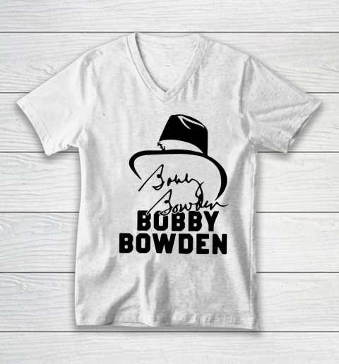 Bobby Bowden Signature Rest In Peace V-Neck T-Shirt