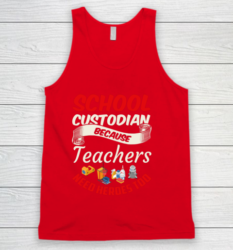 School Custodian Shirt Jokey Funny Saying Custodian Tank Top 5