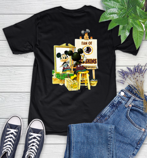 NFL Football Washington Redskins Mickey Drawing Shirt 82