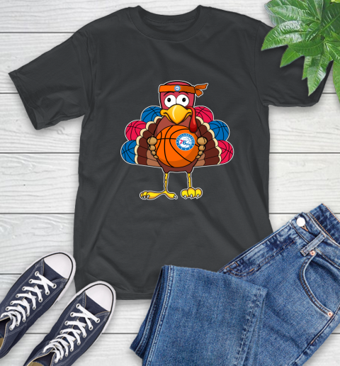 Philadelphia 76ers Turkey thanksgiving day T-Shirt 2