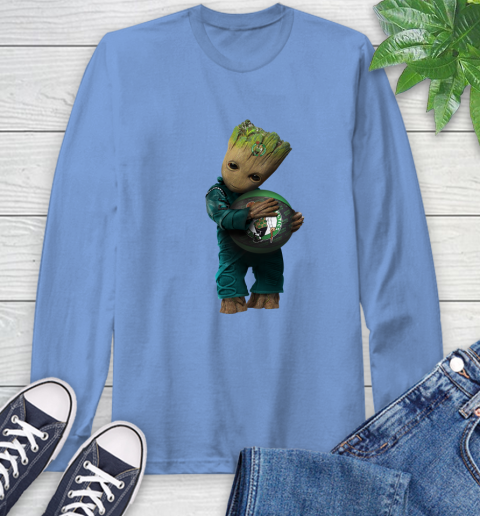NBA Groot Guardians Of The Galaxy Basketball Sports Boston Celtics Long Sleeve T-Shirt 11
