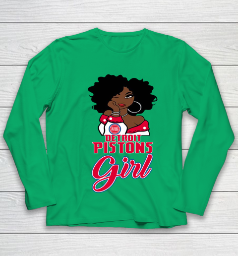 Detroit Pistons Girl NBA Youth Long Sleeve 6