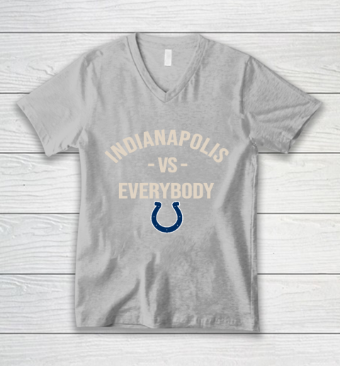 Indianapolis Colts Vs Everybody V-Neck T-Shirt 3