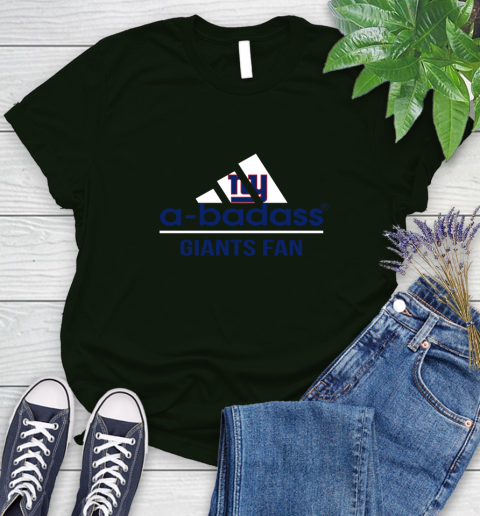New York Giants NFL Football A Badass Adidas Adoring Fan Sports Women's T-Shirt 6