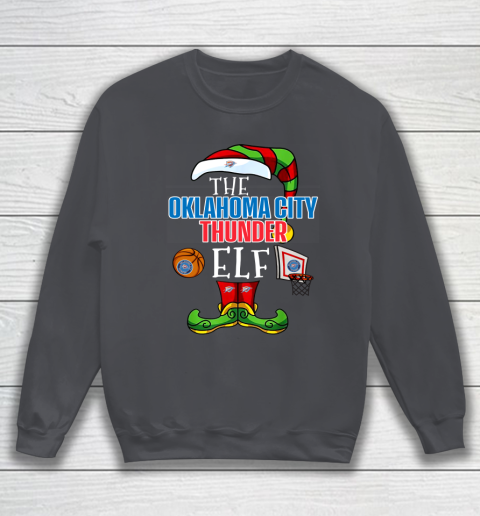 Oklahoma City Thunder Christmas ELF Funny NBA Sweatshirt 4