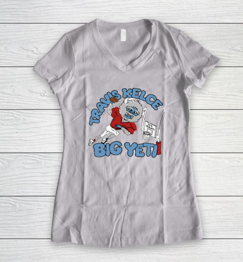 Travis Kelce Big Yeti Women's V-Neck T-Shirt