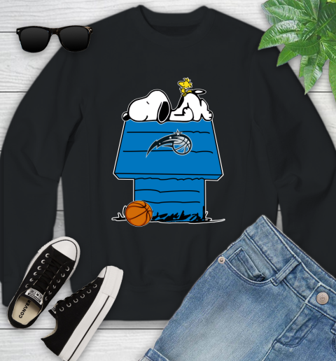 Orlando Magic NBA Basketball Snoopy Woodstock The Peanuts Movie Youth Sweatshirt 2