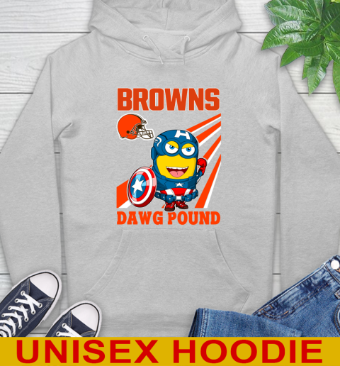 NFL Football Cleveland Browns Captain America Marvel Avengers Minion Shirt Hoodie 6