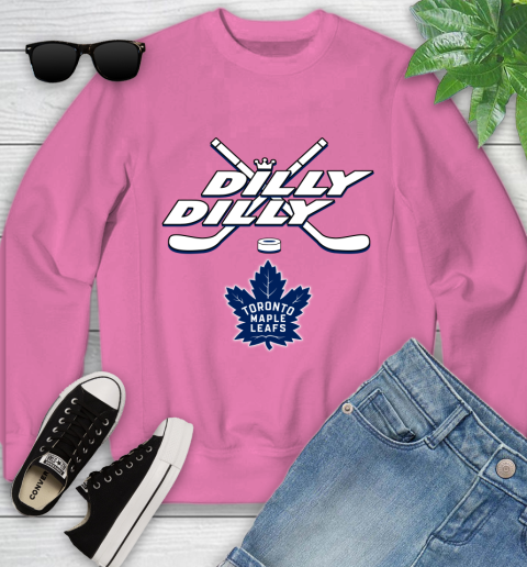 NHL Toronto Maple Leafs Dilly Dilly Hockey Sports Youth Sweatshirt 7