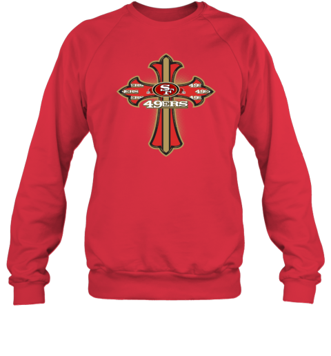 NFL Red Crusader Cross San Francisco 49ers Sweatshirt - Rookbrand