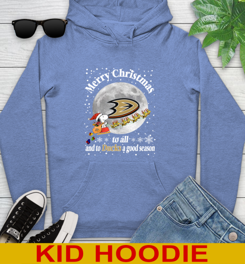 Anaheim Ducks Merry Christmas To All And To Ducks A Good Season NHL Hockey Sports Youth Hoodie 12