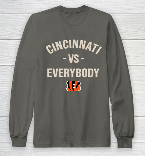 Cincinnati Bengals Vs Everybody Long Sleeve T-Shirt 5