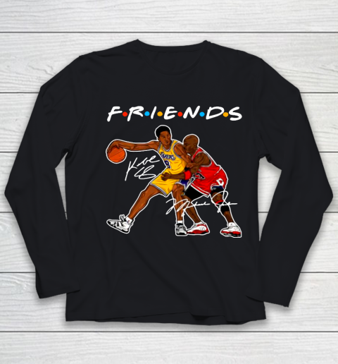 Michael Jordan And Kobe Bryant Friends Signatures Youth Long Sleeve