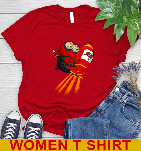 NFL Football Tampa Bay Buccaneers Deadpool Minion Marvel Shirt Women's T-Shirt 12 NFL Football Tampa Bay Buccaneers Deadpool Minion Marvel Shirt Women's T-Shirt - Image 12